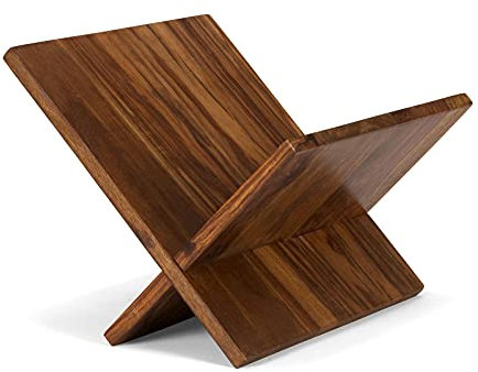 Woodkings Zeitungsständer Cubus | Palisander Beistelltisch 40x35x40 cm | Ideal für Wohnzimmer Esszimmer I Ablage für Bücher Zeitung & Co | Rustikal, Stilvoll