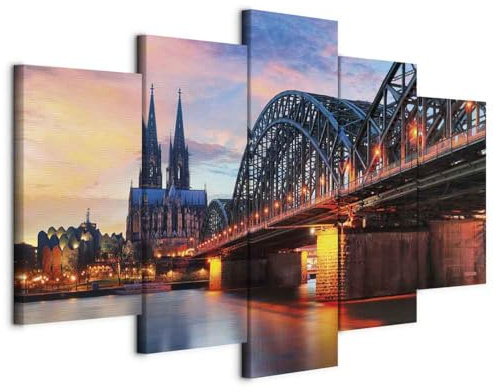 murando - Akustikbild Akustikplatten Stadt, Schallschutz, Wohnzimmer, Büro