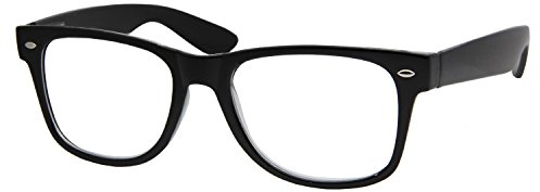 grinderPUNCH Lesebrille mit hoher Vergrößerung 1,00-6,00 (Schwarz, 1,25)