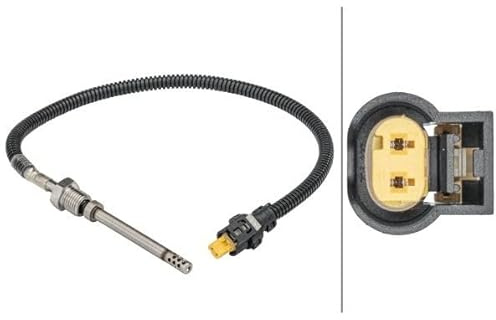 HELLA 6PT 358 181-741 Sensor, Abgastemperatur - 2-poliger Stecker | Kompatibel mit: MERCEDES-BENZ C-CLASS, C-CLASS, C-CLASS Cabriolet, C-CLASS Coupe, C-CLASS Coupe, C-CLASS T-Model