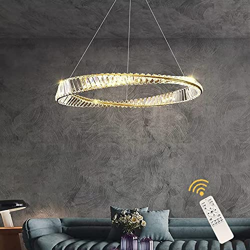 Oninio Moderner Pendelleuchte Dimmbar LED Pendelleuchte Esszimmerlampe Höhenverstellbar für Esszimmer Kücheninsel Schlafzimmer Wohnzimmer 50cm