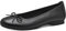 Jana Damen Ballerinas aus Kunstleder Elegant Weite H Mehrweite, Schwarz (Black), 41 EU