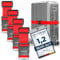 Travely® Premium Koffergurt - Besonders Auffällig & Sicher - Inkl. 4 Namensschildern - Gepäckband ideal über Kreuz - [4er Set] - Rot