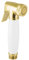 PaulGurkes Bidet-Brause Handbrause Gold Spraybrause mit Keramikgriff Retro Nostalgie