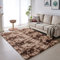 VOFUSHON Wohnzimmer Hochflor Teppich,Shaggy Flur Läufer Teppich Modern Flauschiger Weich Bunte Batik Teppich Groß für Wohnzimmer Deko/Schlafzimmer/Kinderzimmer(braun,160 x 230 cm)