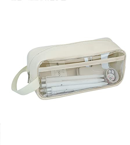 Federmäppchen Durchsichtig Mäppchen, wasserdichte Federtasche groÃŸem Fassungsvermögen Mäppchen mit ReiÃŸverschluss für Studenten Lehrer Kinder Erwachsene