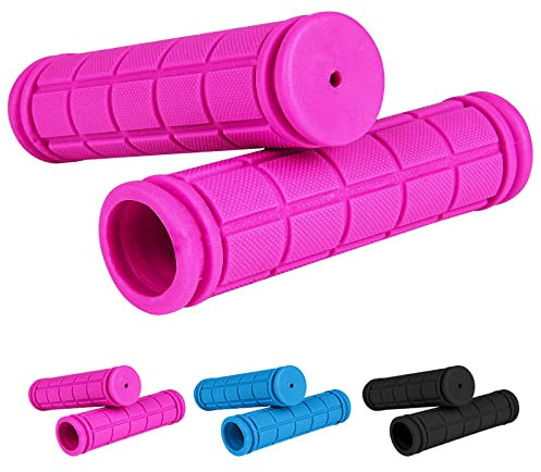 URAQT Puños para Bicicleta Niños, 2PCS Manijas de Bicicleta para Infantil, Niños de Protección Frente de Bicicleta de Asas, Apretones para Manillar de Bicicleta, Prueba de Choques