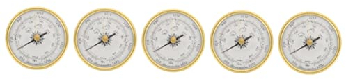 Toddmomy 5-Teiliges Barometer Für Innenräume Mechaniker Spezialwerkzeuge Heimwerkzeuge Wandmontiertes Temperaturmessgerät Hängendes Barometer Professionelles Barometer Aus Abs Hohe