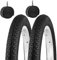 2 cubiertas de neumáticos de 14 x 1,75 (47 – 254) + cámaras de aire cubiertas de goma para bicicleta de ciudad y niño de 14 pulgadas
