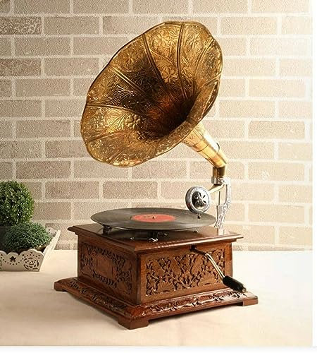 HMV Gramophone de travail phonographe Gramophone Look vintage Enregistreur vinyle