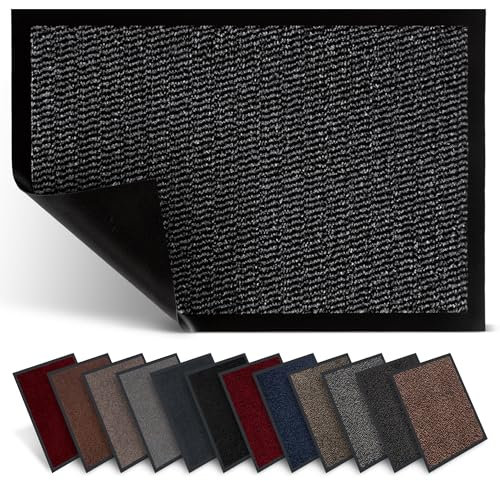 Carpet Diem Fußmatte innen, große Auswahl, Größe: 120x180 cm, Farbe: anthrazit-schwarz - Halten Sie Ihr Zuhause sauber mit unserer Schmutzfangmatte