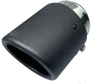 Auspuffblenden Endrohre 86 Mm Für B&MW X5 F15 E70 X6 F16, 1 Stück, Schwarzes Auto-Auspuffrohr Schalldämpferroh Matte Kohlefaser (Color : Matte)
