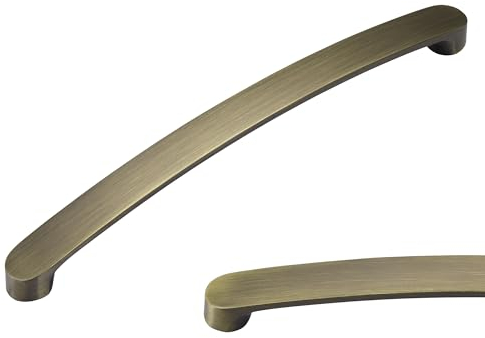 SYZOW 10 Pack Hole Center 192mm Kitchen Cabinet Handles Brushed Antique Brass Cabinet Pulls Drawer Pulls Kitchen Cabinet Hardware Kitchen Handles for Cabinets Cupboard Handles