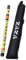 Zaza Percussion Professionelle Bansuri-Flöte aus poliertem Bambus – (indische Flöte) mit Tragetasche (73 cm F-Bass)