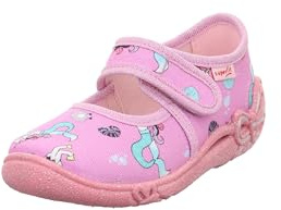 Superfit Mädchen Belinda Hausschuh, Rosa Mehrfarbig 5540, 27 EU Weit