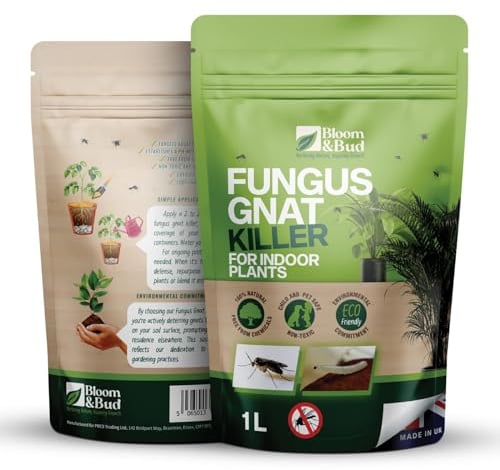 Bloom & Bud Fungus Gnat Killer for Indoor Plants (1 Litre): Ultimate Indoor Plant Protector for No Gnat Pot Topping with Gravel Mulch Systemic Granules|Plant Gravel for Gravel for Indoor Pot Anti Gnat
