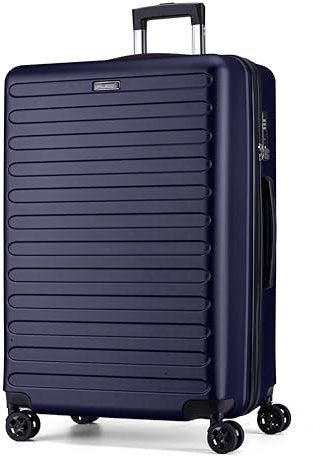 FLIEE Large Suitcase Hard Shell | 4 Dual Spinner Wheels | Aluminum Telescopic Handle |TSA 3 Digit Combination Lock | Lightweight Suitcase| Large 28 Hold Check in Luggage | (Blue, Large 28'')