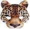 Rebellious Leopardenmaske Halloween Halbgesicht Lustige Maske Karneva-Maske Frauen Cosplay Maske Leopard Cosplay Halloween Party Maske Leopard Maske