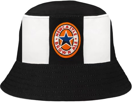 fan originals Newcastle Bucket Hat Embroidered Black White S/M