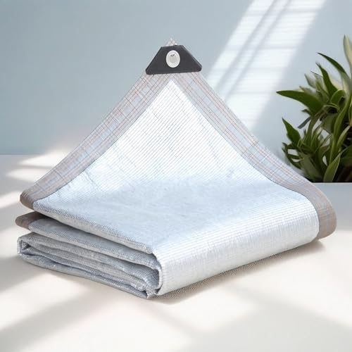 Aluminet Pare-soleil de voiture en feuille d'aluminium réfléchissant pour voiture, jardin, bateau, serre, pergola, toit, protection solaire d'extérieur (4 x 8 m)