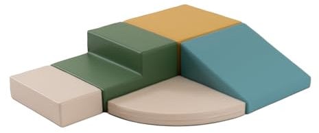 IGLU Soft Ply Corner Climber Lot de 5 Blocs de Construction Souples géants en Mousse (Mer Pastel)