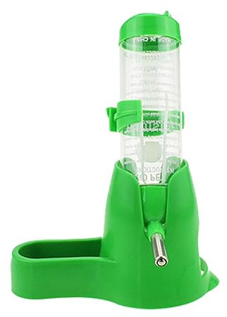 Borraccia per animali domestici con fodera da appendere, bottiglia d'acqua, dispenser automatico per criceti, piccoli animali, furetti, conigli, piccoli animali (1 set) Vkm892 (D, taglia unica)