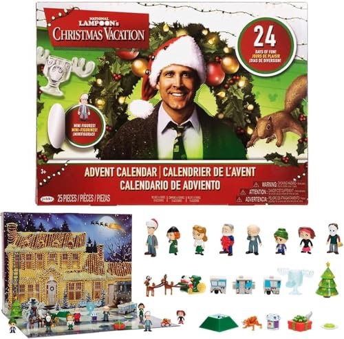 National Lampoon’s Weihnachtsferien-Adventskalender 2024, 24-tägiger Weihnachts-Adventskalender, enthält 24 Geschenke, Weihnachtsfiguren und Zubehör, Weihnachts-Countdown-Kalender-Geschenk (1PCS)