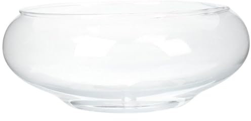 Lotus Bowl Pflanzer, 6 Zoll runde Lotusblumenschale, klare Wasserlily -Schüssel, dekorative Glasschale für Blumen Sukkulente Hydroponic Plant Fish Home Decor