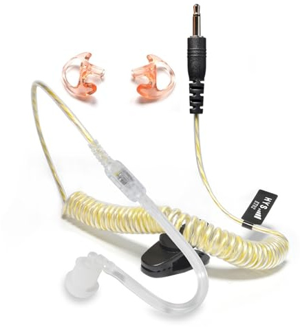 HYS 3,5mm Klinke - Ohrhörer Schallschlauch - Kopfhörer Headset für Funkgeräte