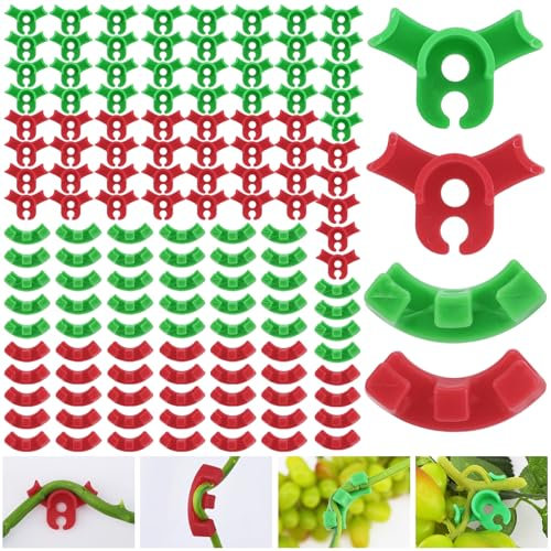 Yoosso 120 Stück Pflanzenbieger, lst Clips Low Stress Pflanzenclips Zum Biegen 90 Grad Training Clips für Niedrige Belastung Pflanzenwachstum Bieger (2 Größen)