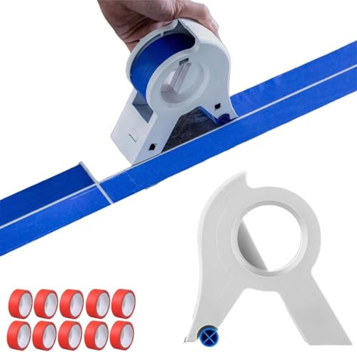 Painters Tape Dispenser, Masking Machine Masking Machine A Safe Masking Master Tape Dispenser with 10 Rolls Adhesive Tape for Painting Tape Applicator