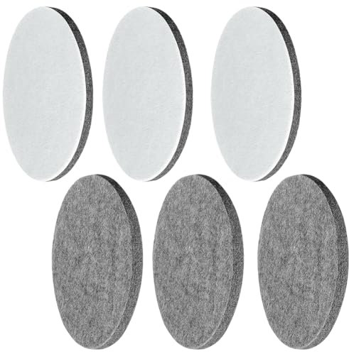 6 Stück Polierfilz 125mm Polierscheibe Filz Polierpad für Bosch Exzenterschleifer, Auto Polierpads Klett Polierscheibe Polierkissen für Exzenter Poliermaschine Schleifmaschine