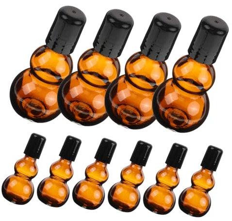 BESTYASH 10pcs Perfume Bottle Empty Glass Essential Oil Dropper Bottles Reusable Perfume Containers for Makeup