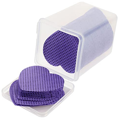 HEATSHAKING Heart Shaped Nail Polish Remover Pads 200 Sheets Lint-free Gel Acrylic Nail Wipes Travel Size
