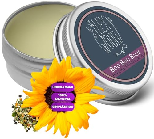 The Ilex Wood Boo Boo Balm Baume pour les irritations, les éraflures, les piqûres Sans huile de palme. Sans cruauté envers les animaux, sans plastique Fabriqué à la main. 100 ml
