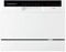 Cookology CTTD6WH Mini Counter Top Dishwasher in White - 6.5 Litre Capacity - Table Top - Compact Design - 6 Drying Settings - 7 Wash Cycles - ECO Friendly Mode