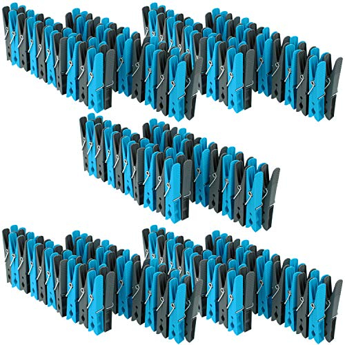 com-four® Pinzas para la Ropa 200 en un Paquete de Ahorro Tendencia (200 Piezas - Soportes)