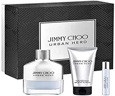 Jimmy Choo Urban Hero Eau de Parfum 100 ml, Eau de Parfum 7.5 ml und After-Shave Balm 100 ml