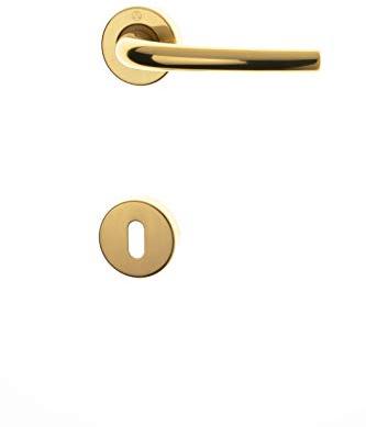 Ghidini 0910053 Maniglia Ottone Satinato Milena Q8 con R.