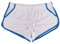 Alivebody Herren Gittergewebe Sportlich Kurze Hose zum Laufen Trainieren Schwimmen Fitness Hosen Color White Size XL
