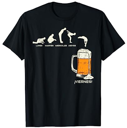 Los Dias De La Semana Y Cerveza Humor Beer Beverage Regalo Camiseta