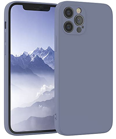 EAZY CASE - Silikonhülle für iPhone 12 Pro Hülle Silikon Case Blau weich stoßfeste Handyhülle Schutzhülle mit Kameraschutz Dünn Premium Schutz Cover TPU Phone Bumper in Eisblau Matt