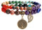 Farfume Chakra Bracelets for Women - Crystals Bracelet Women Natural Gemstones Yoga Reiki Bangle- A Set of Double Bracelets（Chakras Bracelet & LifeTree（Medium）