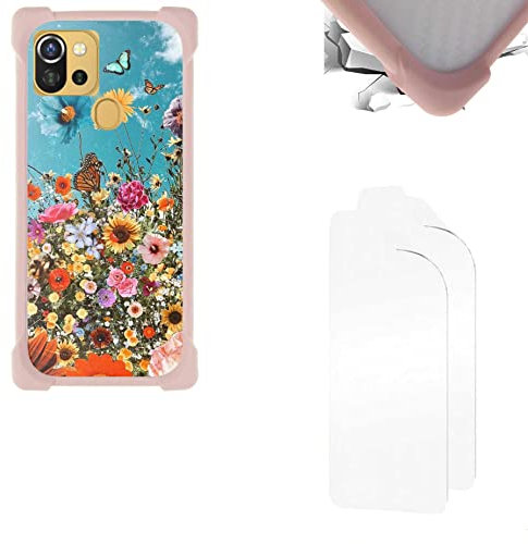 Coque Compatible avec Danew Konnect 556 Coque Etui Housse + Film Protecteur Fond de Panier Dur PC + Bordure Souple épaissie KB-HDH