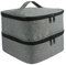 Colcolo Nail Polish Storage Bag, Nylon Organizer for Essential Oil Manicure Sets, Gray