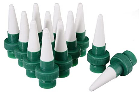 HoveeLuty Spike De Riego Automático Sistema De Riego De Plantas Automáticas Cerámica De Cerámica De Flores Automáticas Y Sistema De Pilotes De Riego De Goteo para Uso Interior Y Exterior (12 Piezas)