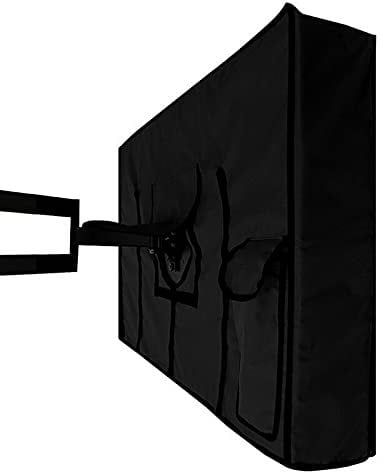 FIQARO Tv Cover,Outdoor Tv Cover Outdoor TV Screen Dust Cover Black Television Set Water Dust Resistant Protect Bag (Color : Black, Specification : 22-24 inch)