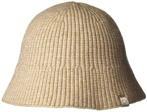 Calvin Klein Damen Soft Knit Bucket Hat Winter-Hut, Café Ole, Einheitsgröße
