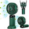 SHENKETU Ventilatore Portatile, Mini Ventilatore USB Ricaricabile, 5 Velocità per Max 16 ore Ventilatore da Tavolo Pieghevole, Ventilatore Silenzioso e Potente con Porta Telefono per Estivo (Verde)