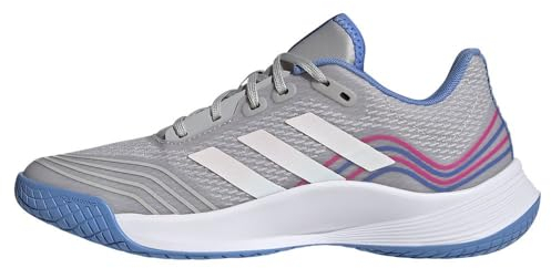 adidas Damen Novaflight Volleyball Shoes Schuhe, Grey Two/Cloud White/Silver Dawn, 44 2/3 EU